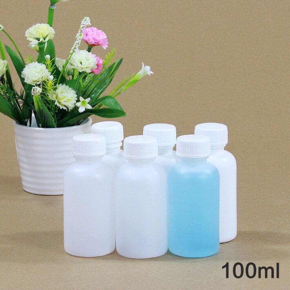 100ml - 1L HDPE plastic bottle