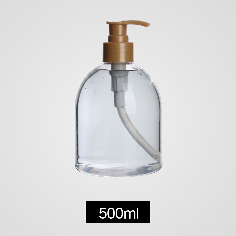 Plastic bottle with white pump