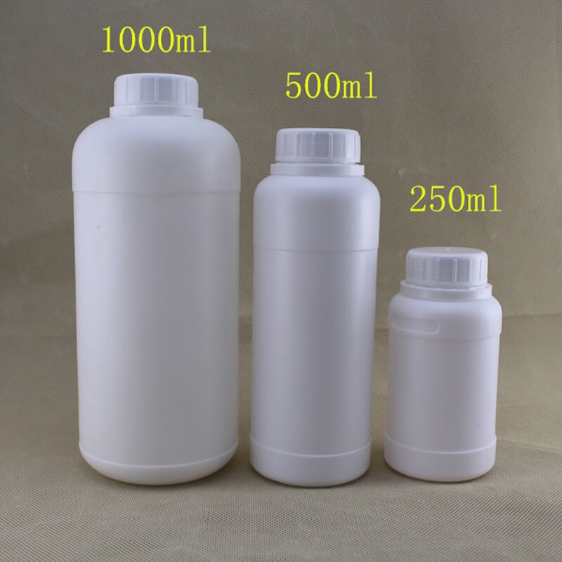 Empty liquid fertilizer HDPE plastic bottle